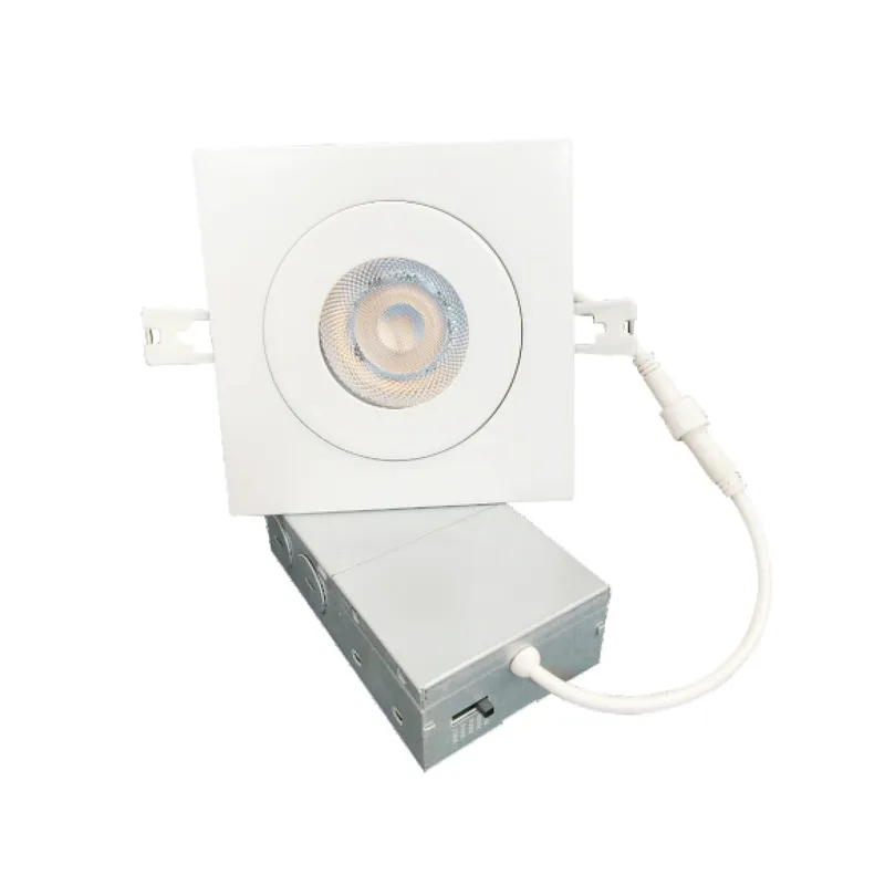 VONN Eco Line VEL47G9CCT120DSBWH 3.5" Square 7W Integrated LED Recessed Adjustable Downlight, ETL Certified, CCT Adjustable, White — VONN Lighting LED Downlights 7.0W 