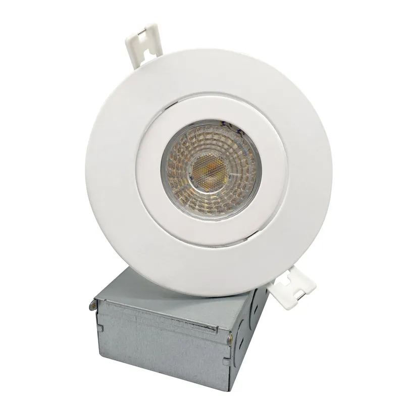 VONN Eco Line VEL49G9CCT120DRBWH 4.25" Round 9W Integrated LED Recessed Adjustable Downlight, ETL Certified, CCT Adjustable, White — VONN Lighting LED Downlights 9.0W 