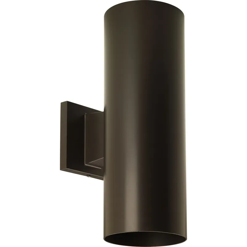 5" LED Outdoor Up/Down Wall Cylinder with Glass Top Lense — Progress Lighting LED Wall Lights  