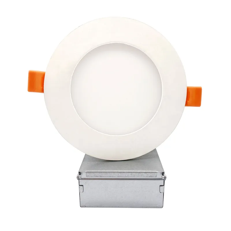 VONN Eco Line VEL512G9CCT120DRAWH 4.75" Round 9W Integrated LED Recessed Ultra Thin Downlight, ETL Certified, CCT Adjustable, White — VONN Lighting LED Downlights 9.0W 