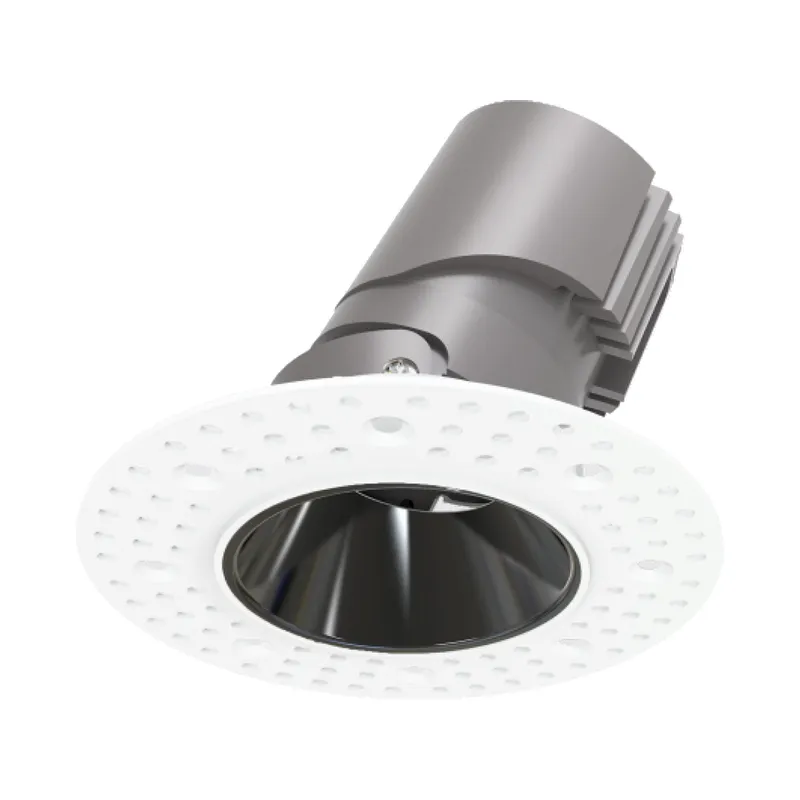 VONN VELLA VM060-VF61RA01T Hotel Line 3" ETL Certified Technical LED Downlight with Adjustable Spackle Flange Round Trim Recessed — VONN Lighting LED Downlights 10.0W 