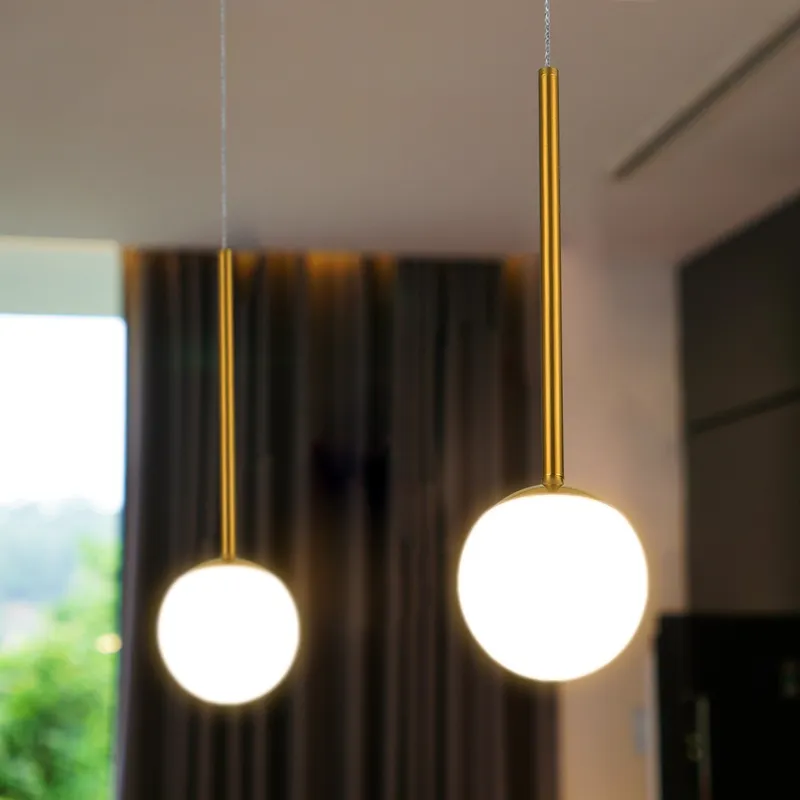 VONN Capri VCP2101AB 5" 1-Light Integrated LED ETL Certified Height Adjustable Pendant, with Glass Shade, Black — VONN Lighting LED Pendant Lights  