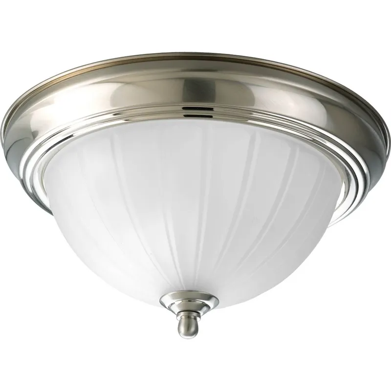 One-Light Melon 11-3/8" Close-to-Ceiling — Progress Lighting LED Post Top Lights  