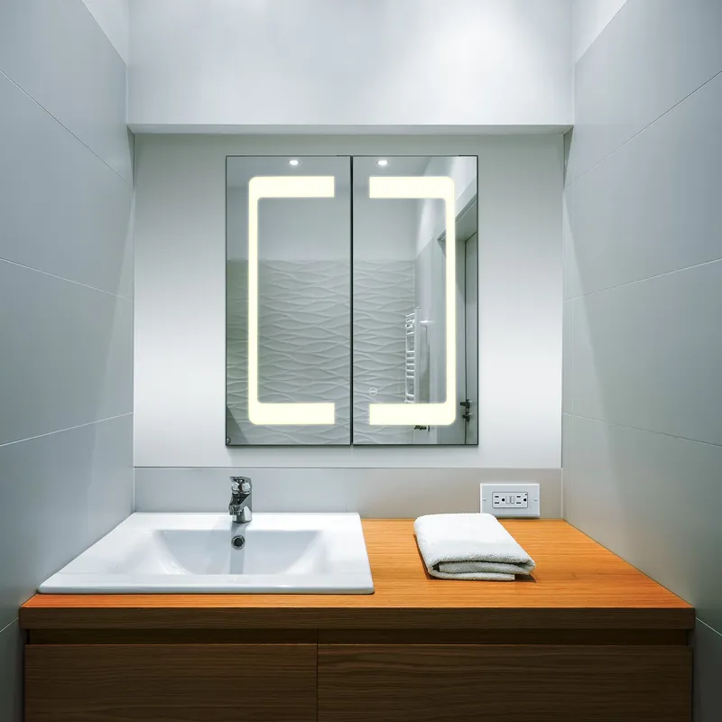 VONN VCS2A3H01302TW Tunable White Medicine Cabinet 24"W x 28"H x 4.75"D or 30"W x 28"H x 4.75"D — VONN Lighting LED General Lighting  6000K