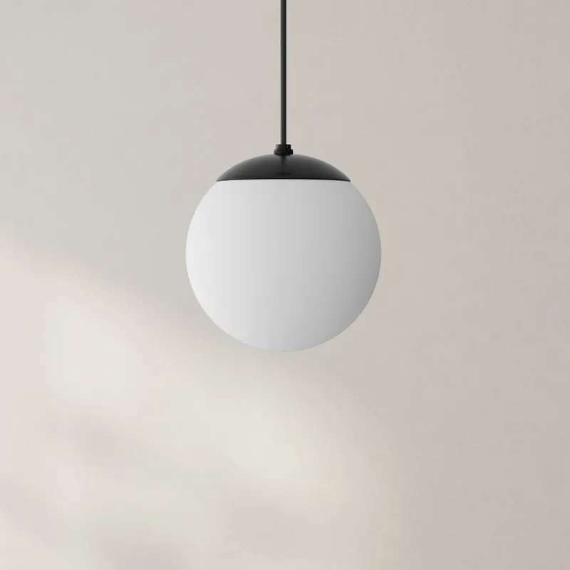 Atwell Collection Opal Glass Globe Small Hanging Pendant Light — Progress Lighting LED Landscape Lights  