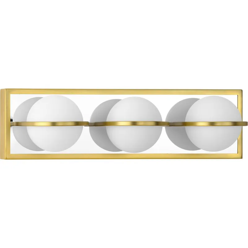 Pearl LED Collection Three-Light Opal Glass Bath Vanity Wall Light — Progress Lighting LED Wall Lights  