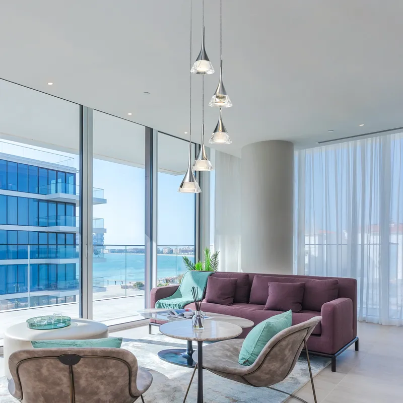 VONN Artisan Amalfi 5-Light Chrome LED Pendant VAC3215CH — VONN Lighting LED Pendant Lights  3000K