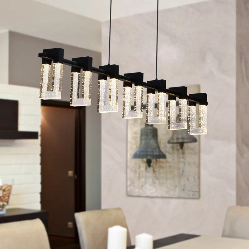 VONN Artisan Sorrento 40" LED Linear Pendant VAC3137BL in Black — VONN Lighting LED Linear Lights  3000K