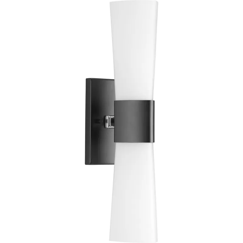 Zura Collection Two-Light Etched Opal Glass Bath Vanity Light — Progress Lighting LED Wall Lights  