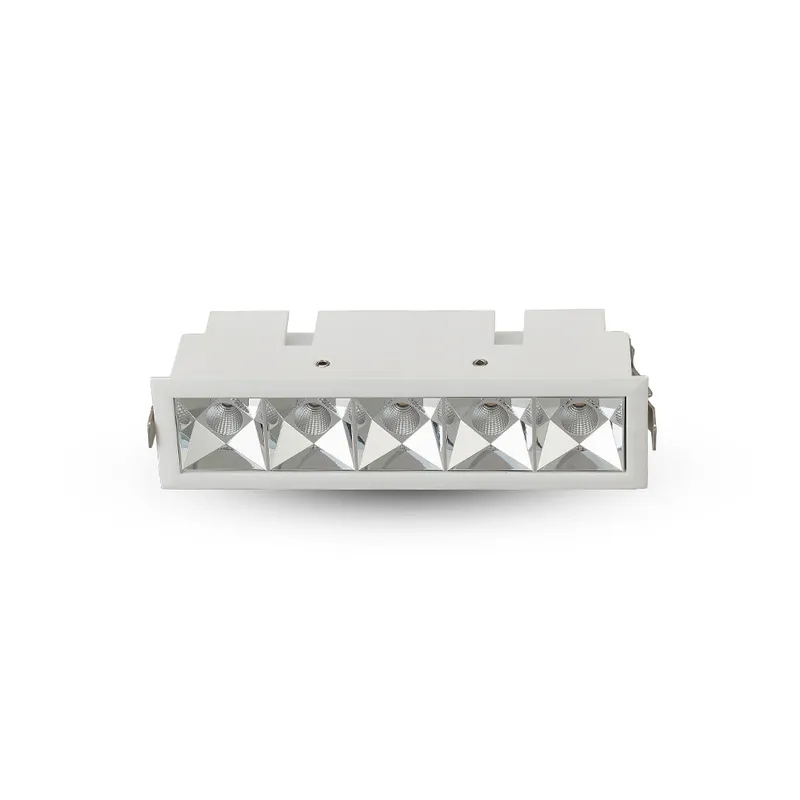 VONN RUBIK VMDL000605A012WH 6.5" 5 LIGHT LED RECESSED DOWNLIGHT W/TRIM ETL CERTIFIED, COMMERCIAL GRADE, White — VONN Lighting LED Downlights  