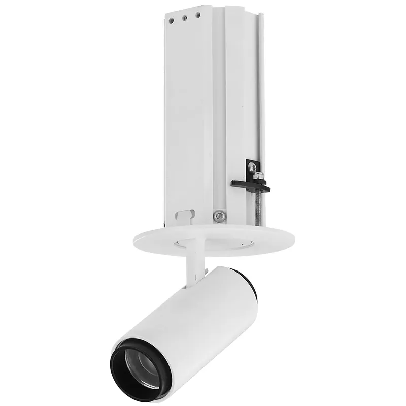 VONN TELESCOPICA VMDL003001A007WH 3" 1 LIGHT 6W LED ADJUSTABLE RECESSED SPOTLIGHT, ETL, COMMERCIAL GRADE, White — VONN Lighting LED Downlights 6.0W 