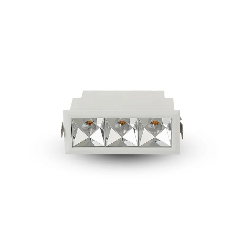 VONN RUBIK VMDL000603A009WH 4.25" 3 LIGHT LED RECESSED DOWNLIGHT W/TRIM ETL CERTIFIED, COMMERCIAL GRADE, White — VONN Lighting LED Downlights  