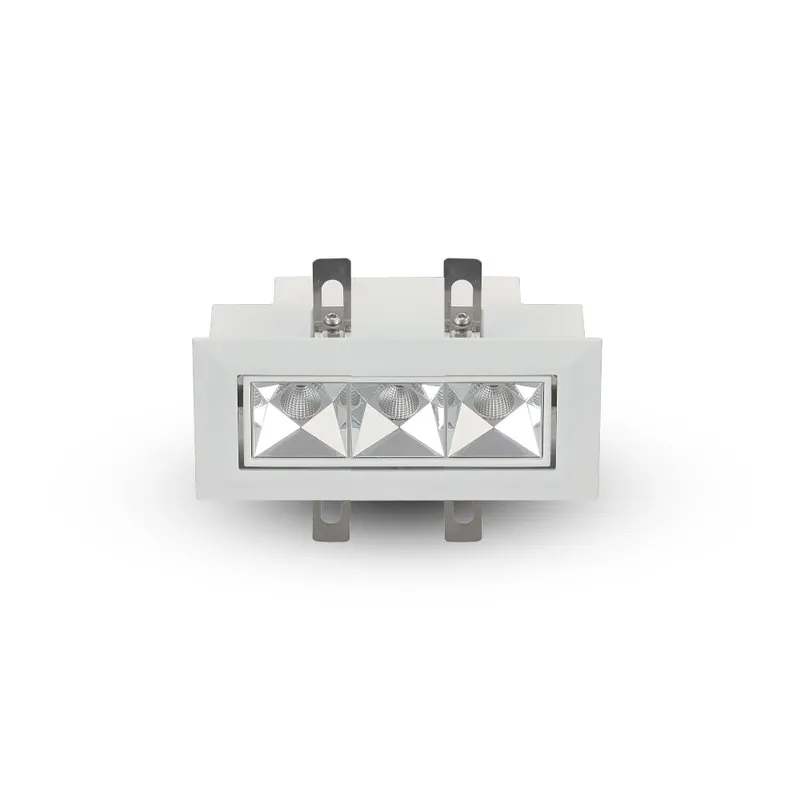 VONN RUBIK VMDL000603C009WH 5" 3 LIGHT LED ADJUSTABLE RECESSED DOWNLIGHT W/TRIM, ETL, COMMERCIAL GRADE, White — VONN Lighting LED Downlights  