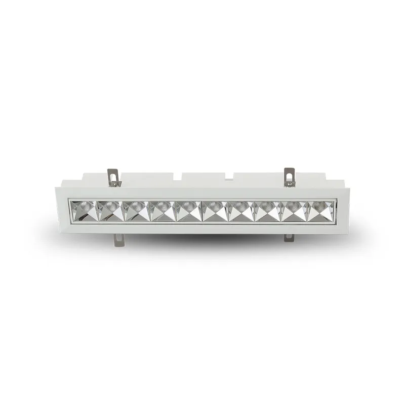 VONN RUBIK VMDL000610C024WH 13.25" 10 LIGHT LED ADJUSTABLE RECESSED DOWNLIGHT W/TRIM ETL COMMERCIAL GRADE, White — VONN Lighting LED Downlights  