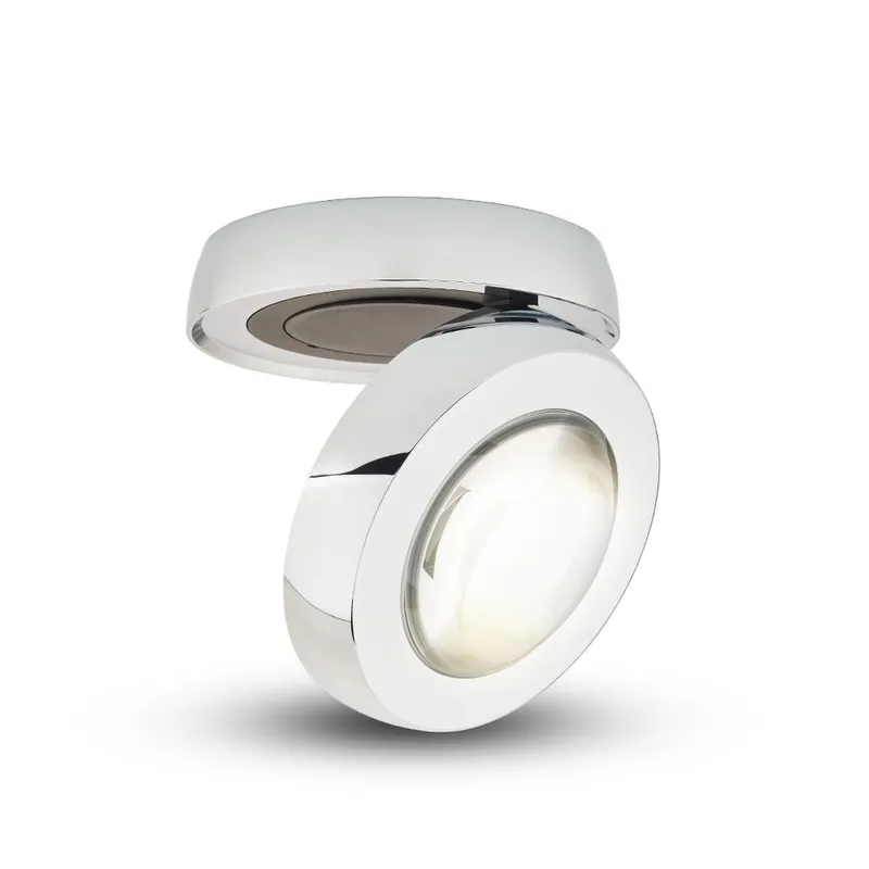 VONN Orbit 5.25" Adjustable LED Wall & Ceiling Mount Cylinder Spotlight, Chrome VMCL004701A008CH — VONN Lighting LED Downlights  3000K
