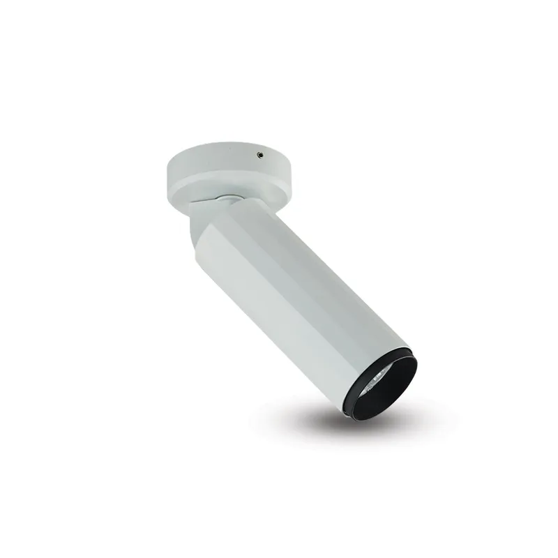 VONN Orbit 2.75" Adjustable Surface Mounted LED Cylinder Spotlight, Matte White VMCL004101A008WH — VONN Lighting LED Downlights 8.0W 3000K
