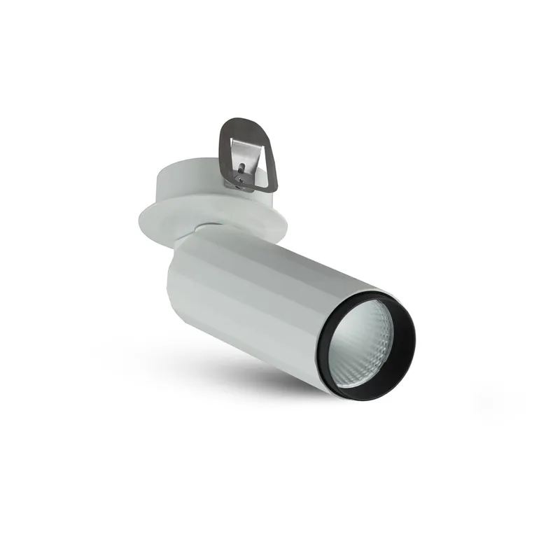 VONN ORBIT VMDL004101A008WH 2.75" 1 LIGHT LED ADJUSTABLE FLUSH MOUNTED SPOTLIGHT, ETL, COMMERCIAL GRADE, White — VONN Lighting LED Downlights  