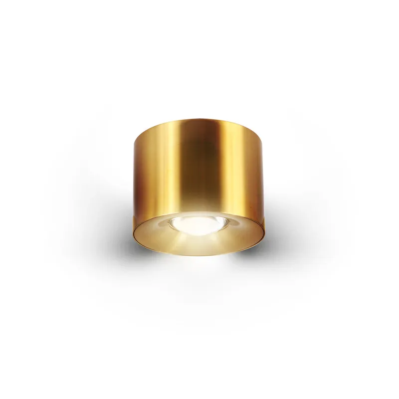 VONN NODE VMCL004601B012AB 4.25" 1 LIGHT LED SURFACE MOUNTED DOWNLIGHT, ETL CERTIFIED, COMMERCIAL GRADE, ANTIQUE BRASS — VONN Lighting LED Downlights  3000K