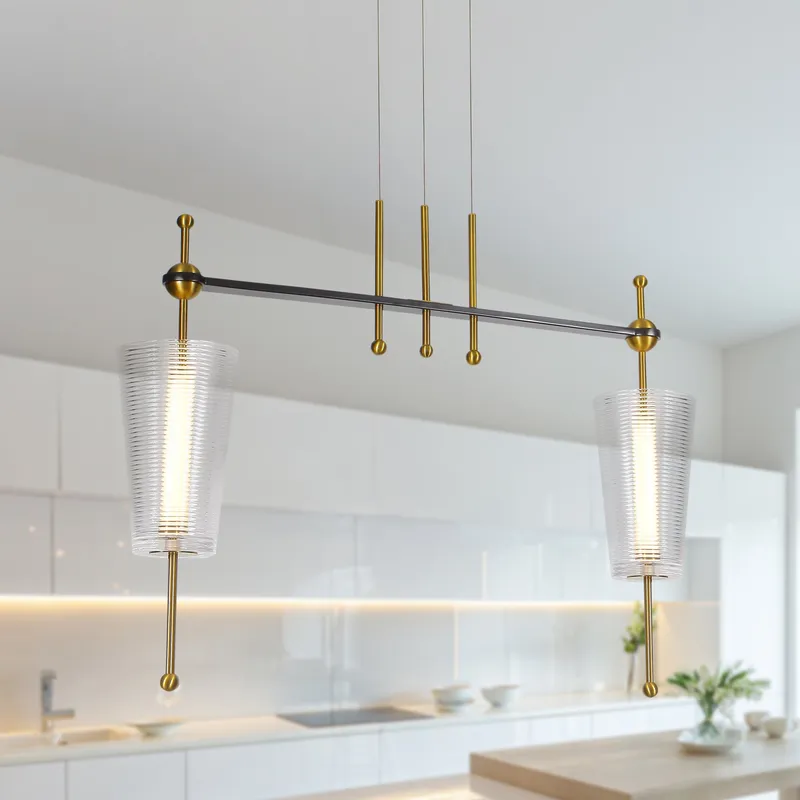 VONN Artisan Toscana 29" Integrated LED Pendant VAP2102AB — VONN Lighting LED Linear Lights  3000K