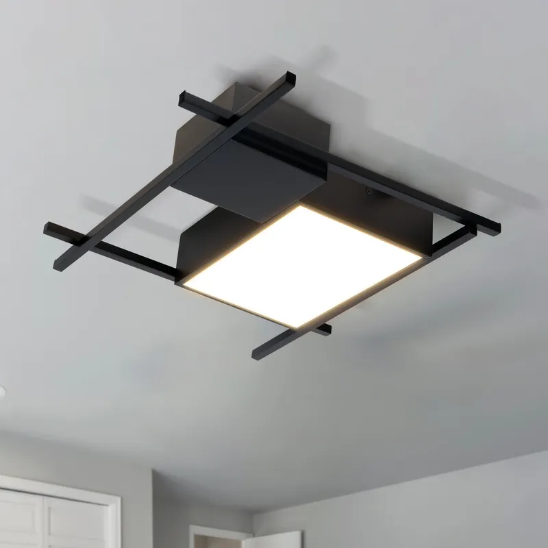 VONN Radium VRCF49304BL 19" Integrated LED ETL Certified Ceiling Lighting Rectangular Semi Flush in Black — VONN Lighting LED Ceiling Lights  