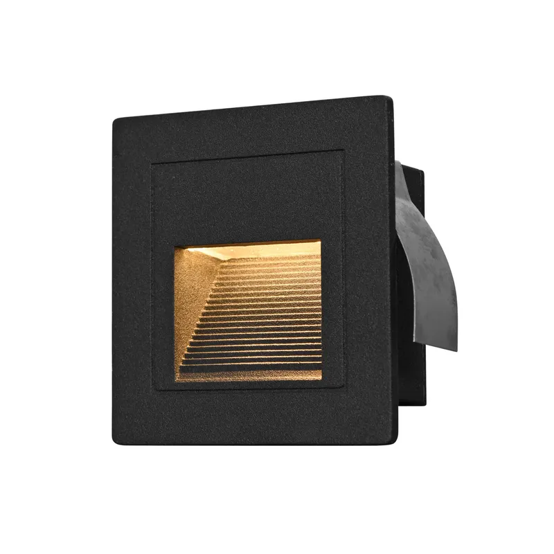 VONN 3.25" VOS54478BL Low-Voltage 1-Watt ETL Certified Integrated LED Outdoor Steps Light in Matte Black — VONN Lighting LED Wall Lights  