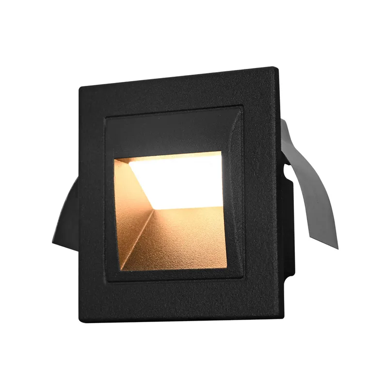 VONN 3.5" VOS55477BL Low-Voltage 2-Watt ETL Certified Integrated LED Outdoor Steps Light in Matte Black — VONN Lighting LED Wall Lights  