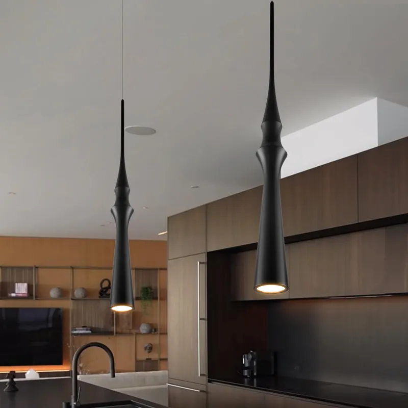 VONN Polaris VMP26710BL 5" ETL Certified Integrated LED Height Adjustable Pendant Light in Black — VONN Lighting LED Pendant Lights  