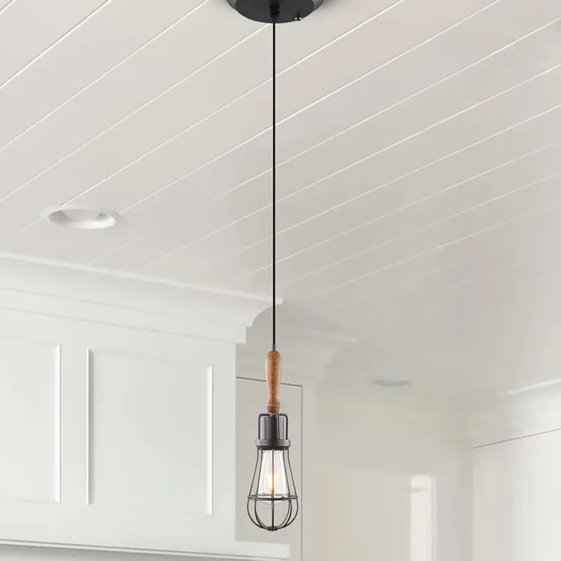 VONN Arden VVP24311ABZ 5" Industrial ETL Certified Pendant Light with LED Filament Bulb in Aged Bronze — VONN Lighting LED Pendant Lights  