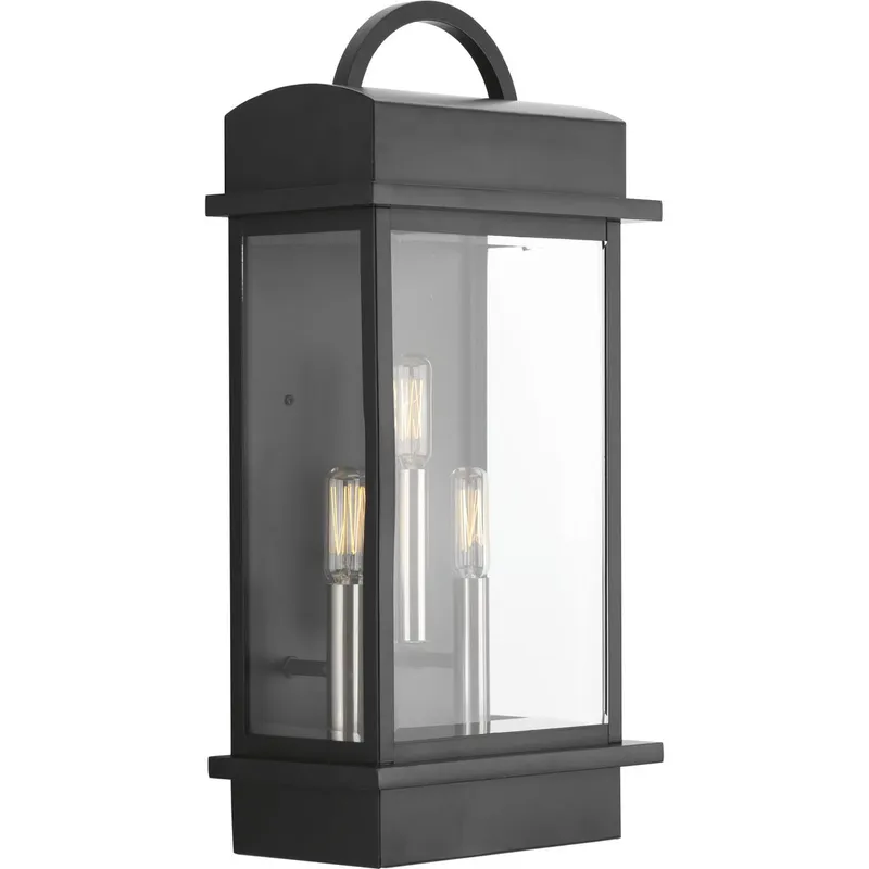 Santee Collection Three-Light Large Wall-Lantern — Progress Lighting LED Wall Lights  