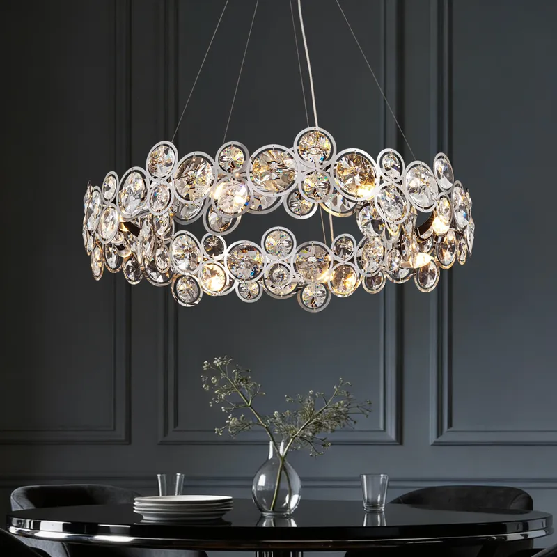 【Open Box - Save Big】Opal Unique Elegance Crystal Chandelier - Only 1 left — Sofary Lighting LED Pendant Lights 7.0W 