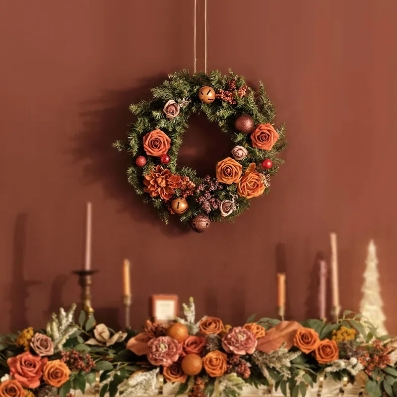 Artificial Flower Wreath for Front Door – 18" All-Season Floral Door & Wall Décor — Sofary Lighting LED General Lighting  