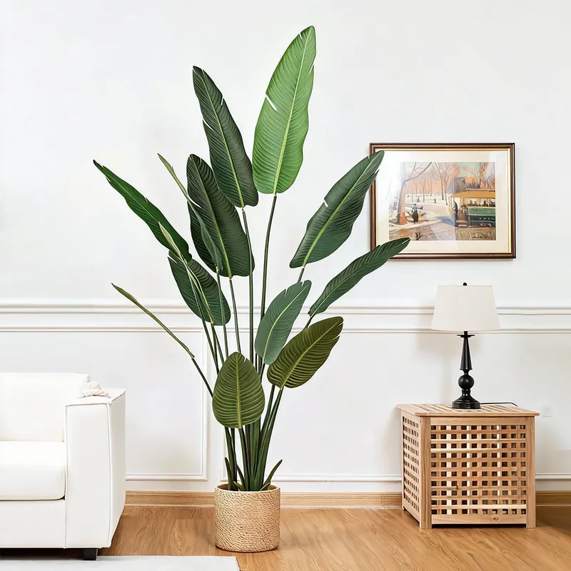 Artificial Faux Banana Tree in Pot – Realistic Faux Indoor Floor Plant for Home & Office Décor — Sofary Lighting LED General Lighting  