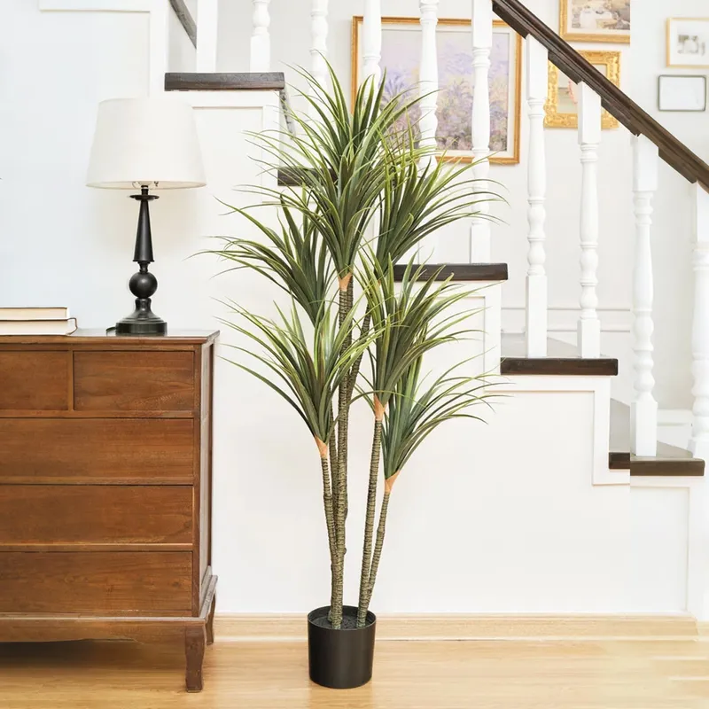 Artificial Yucca Tree in Pot – Realistic Faux Indoor Floor Plant for Home & Office Décor — Sofary Lighting LED General Lighting  