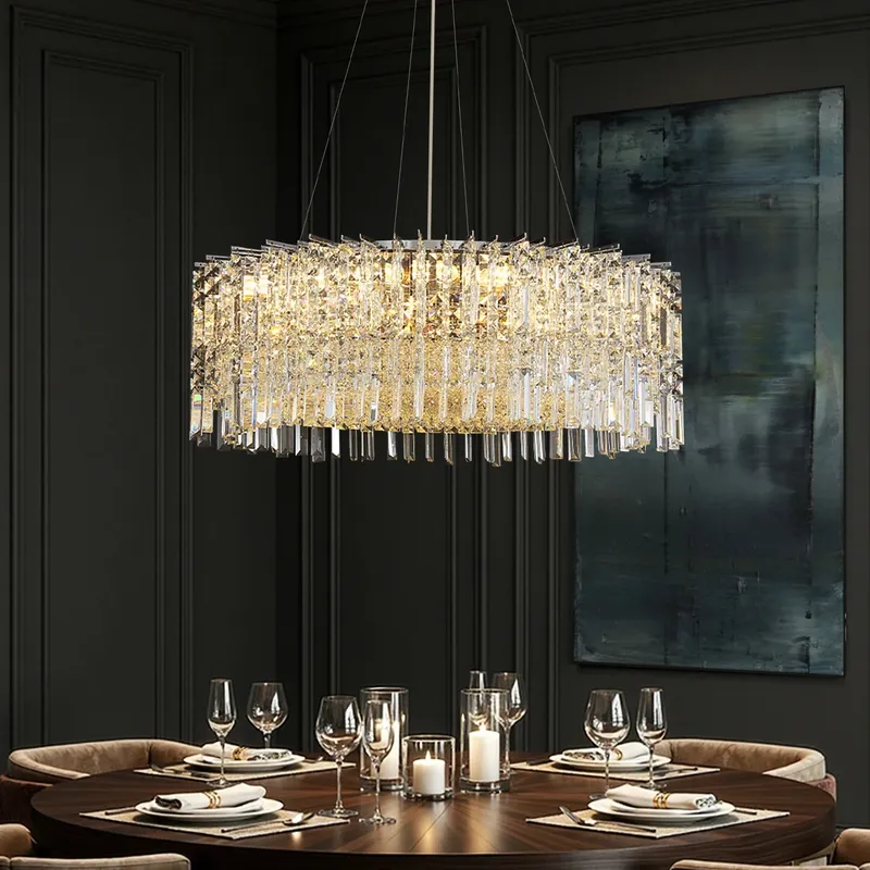 Luxury Radiant Crystal Prism Chandelier — Sofary Lighting LED Pendant Lights 7.0W 