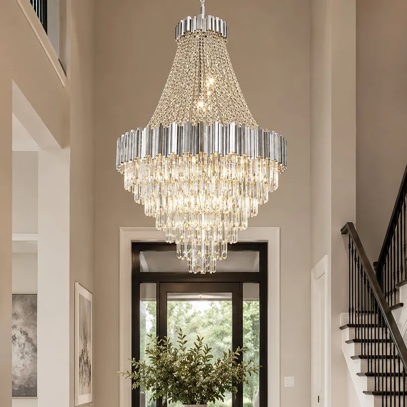 Modern Luxury Crystal Tiered Chandelier — Sofary Lighting LED Pendant Lights 7.0W 
