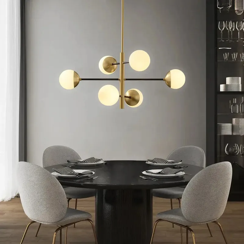 Modern Nordic Glass Globe Chandelier — Sofary Lighting LED Pendant Lights 5.0W 