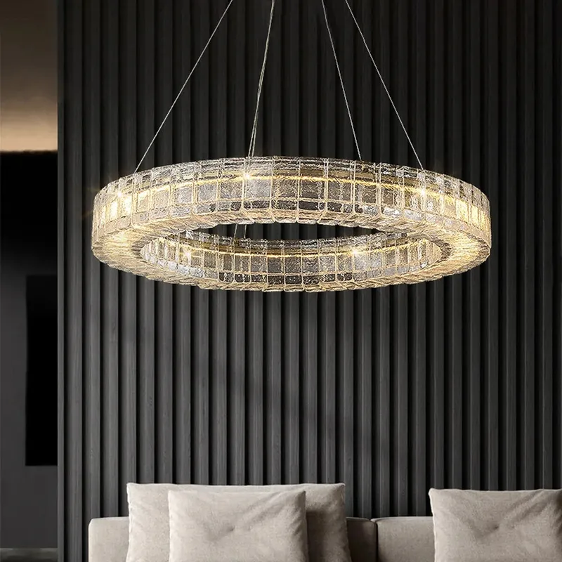 Tessera Crystal Ring LED Chandelier — Sofary Lighting LED Pendant Lights 40.0W 3000K