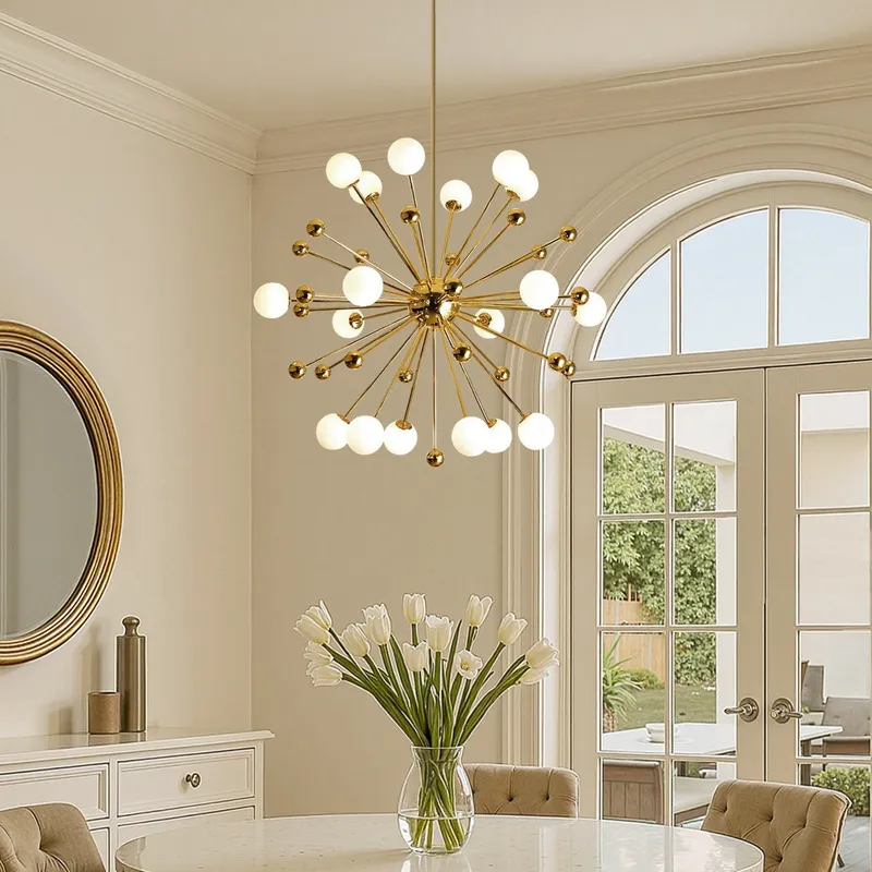 Contemporary Sputnik Globe Chandelier — Sofary Lighting LED Pendant Lights 5.0W 
