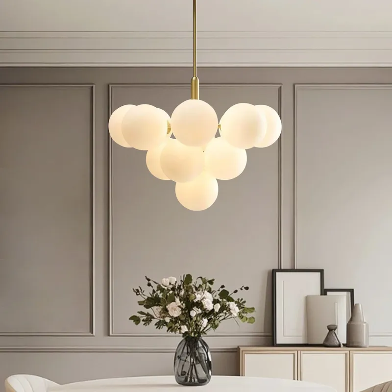 Nuvola Modern Luxury Clear Glass Bubble Cluster Globe Chandelier — Sofary Lighting LED Pendant Lights 5.0W 