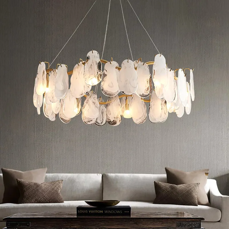 Cloud Modern Tiered Cloud Glass Chandelier — Sofary Lighting LED Pendant Lights 40.0W 