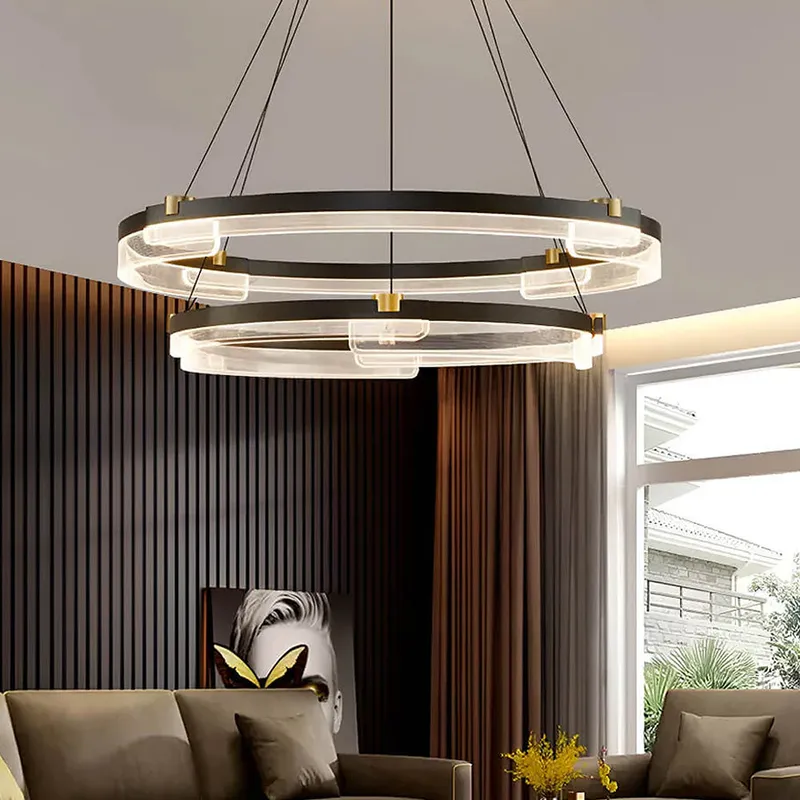 One Ring & Two Rings Pendant Light Fixture — Sofary Lighting LED Pendant Lights 88.0W 3000K