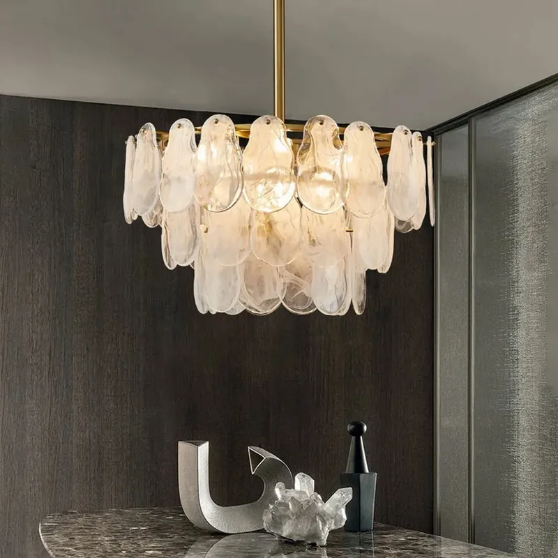 Tiered Cloud Glass Chandelier — Sofary Lighting LED Pendant Lights 7.0W 