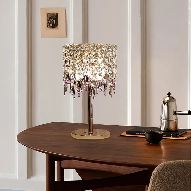 Elegant Vintage Crystal Cordless Touch Small Table Lamps — Sofary Lighting LED General Lighting 7.0W 