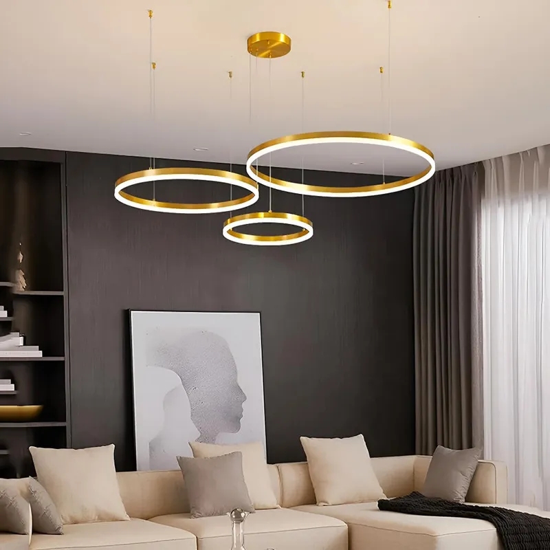 Nordic Elegance Modern Tiered Rings Pendant Light for Stylish Living Spaces — Sofary Lighting LED Pendant Lights  3000K