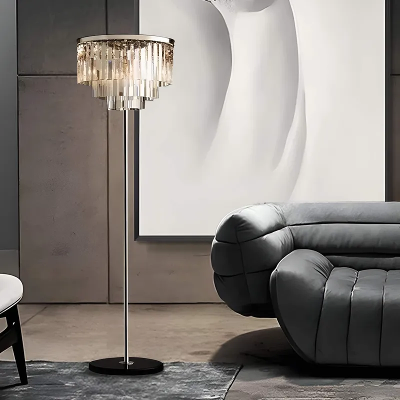 Modern American Crystal Floor Lamp for Elegant Living Spaces — Sofary Lighting LED General Lighting 7.0W 