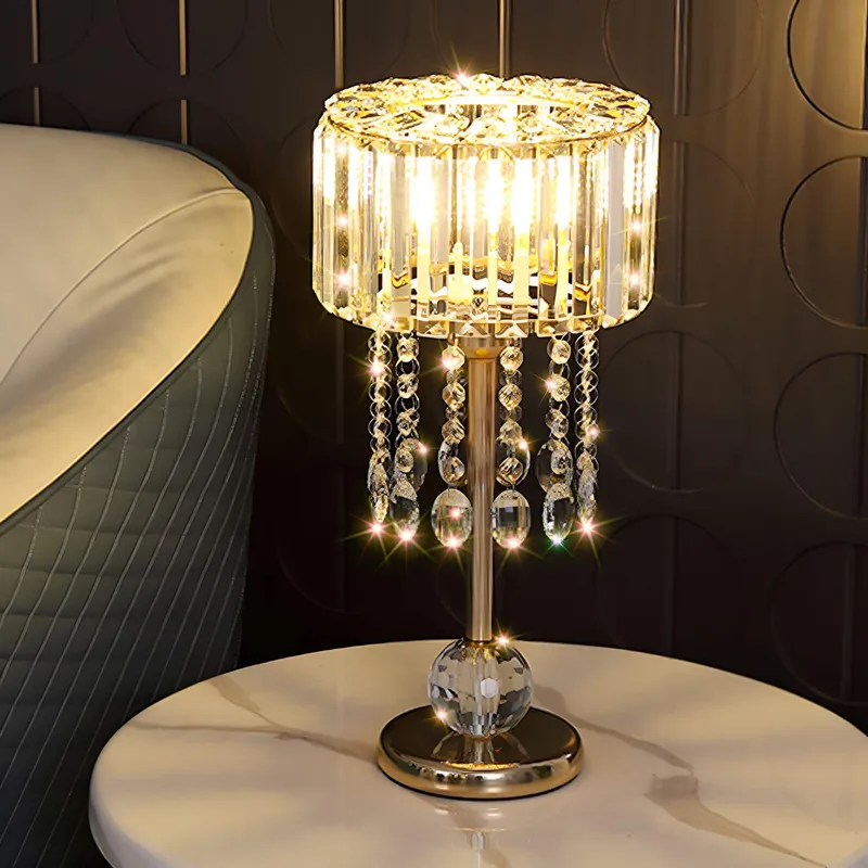 Luxury Gold Finish Lamp with Sparkling Crystal Details — Sofary Lighting LED General Lighting 7.0W 