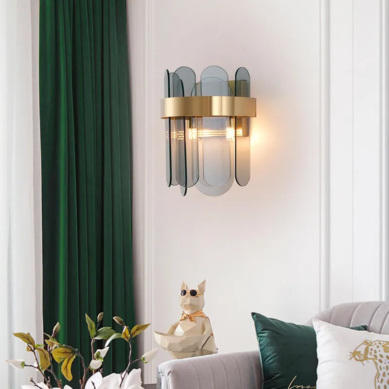 Postmodern Nordic Bedside Crystal Wall Lamp — Sofary Lighting LED Wall Lights 3.0W 