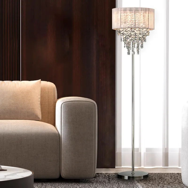 Floor Lamp Crystal Light Luxury Living Room Sofa Standing Lamp — Sofary Lighting LED General Lighting 7.0W 