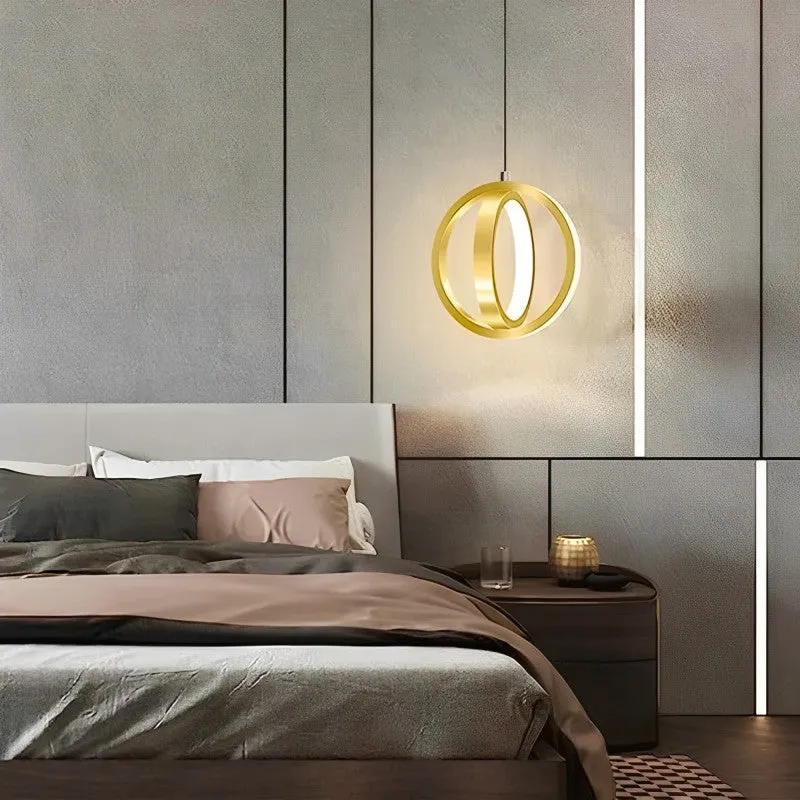 Golden Restaurant Chandelier Bedside Lamp — Sofary Lighting LED Pendant Lights  3000K