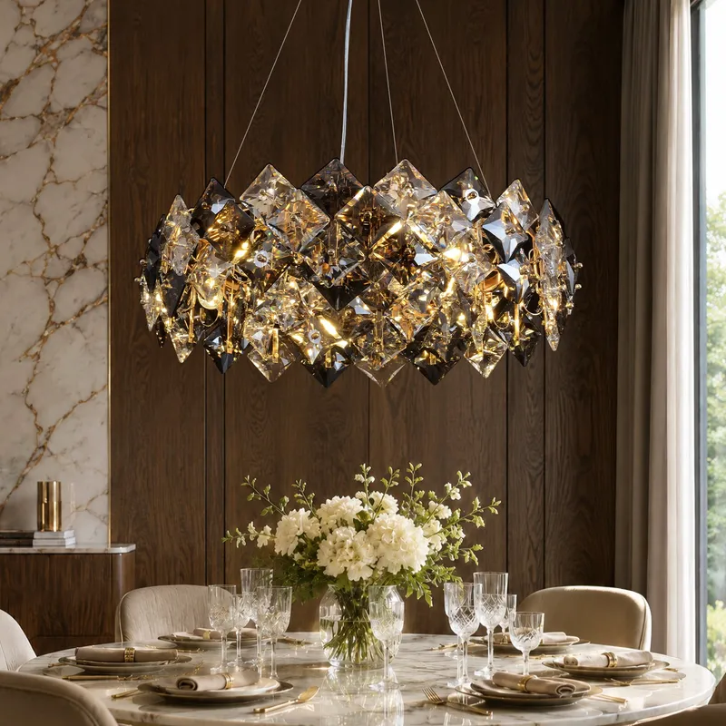 Modern Tiered Crystal Chandelier — Sofary Lighting LED Pendant Lights 7.0W 